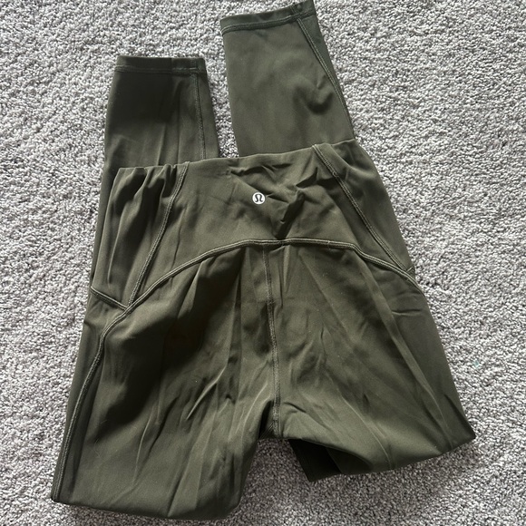 lululemon athletica Olive Green Leggings - Picture 1 of 4